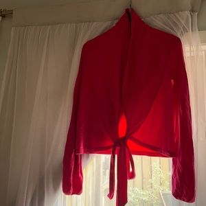 Lululemon deep pink dance wrap/cardi